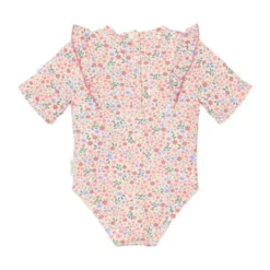 Little Dutch Badpak met Korte Mouwen - Dreamy Flowerfield - Maat 62/68