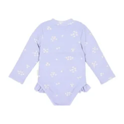 Little Dutch Badpak met Lange Mouwen en Ruches - Dreamy Lavender - Maat 98/104