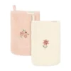 Little Dutch Fairy Garden Washandjes Geborduurd - (Set van 2)