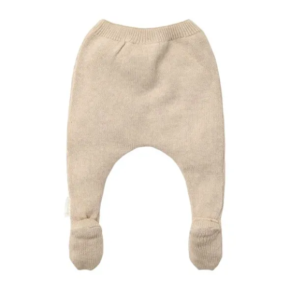 Little Dutch Gebreide Broek - Soft Beige Melee - 44