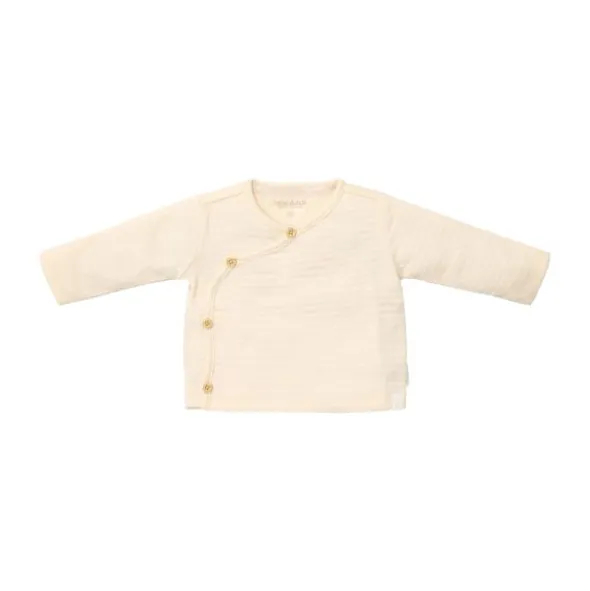 Little Dutch Lange Mouw Overslag T-Shirt - Maat 44 - Creme