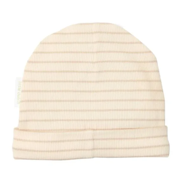 Little Dutch Muts - Soft Beige Stripe - 3-6 Mnd