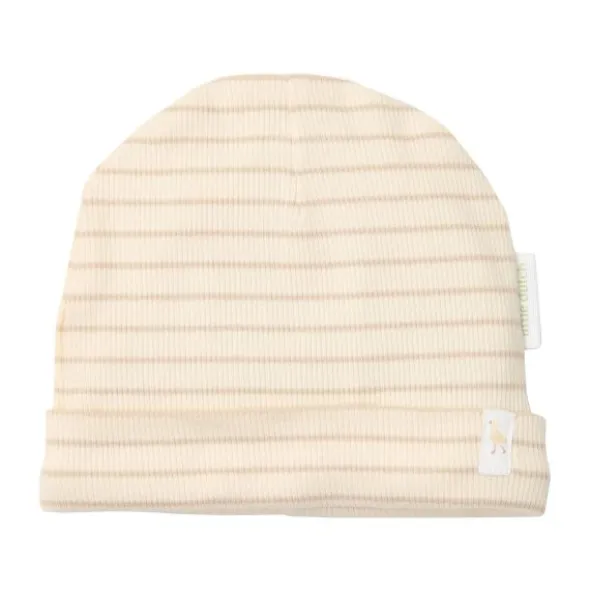 Little Dutch Muts - Soft Beige Stripe - 3-6 Mnd