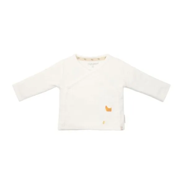 Little Dutch Newborn NOOS Little Farm T-shirt overslag lange mouw - 62 - Off White