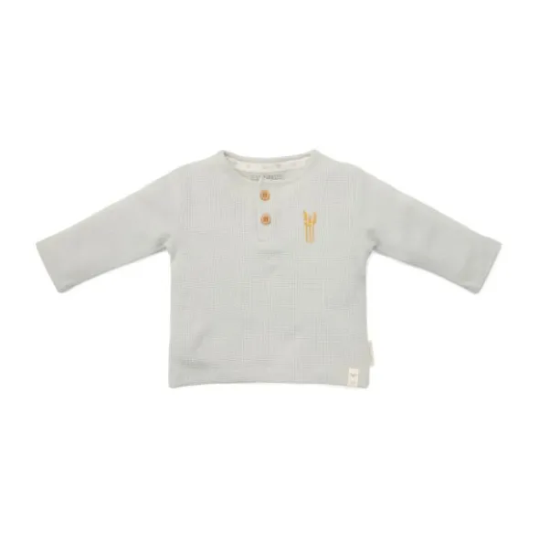 Little Dutch Newborn NOOS Little Farm - T-shirt lange mouw maat 50 - Wafel Soft Green