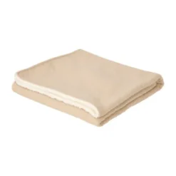 Little Dutch Pure Ledikantdeken Gebreid/Fleece - 110 x 140 cm - Soft Beige