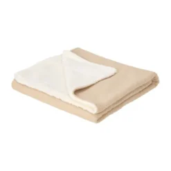 Little Dutch Pure Ledikantdeken Gebreid/Fleece - 110 x 140 cm - Soft Beige