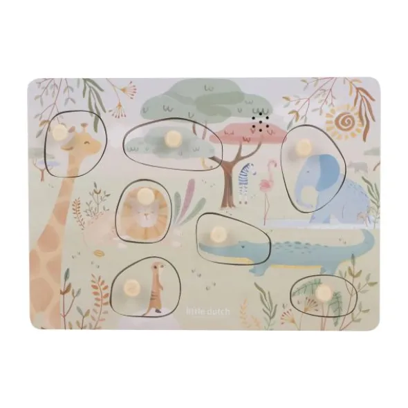 Little Dutch Safari Friends Geluidenpuzzel