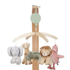 Little Dutch Safari Friends Houten Muziekmobiel