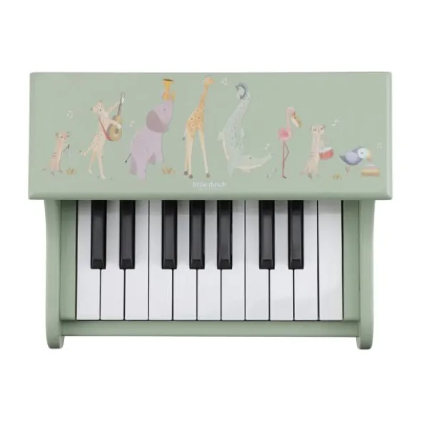 Little Dutch Safari Friends Houten Piano - Groen