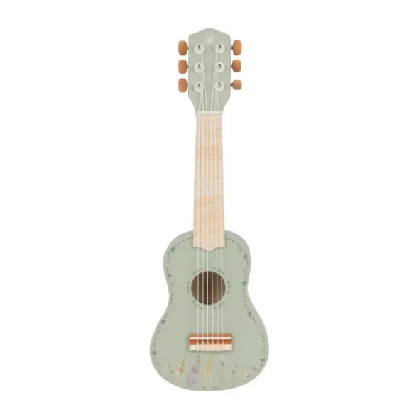 Little Dutch Safari Friends Houten Gitaar - Groen