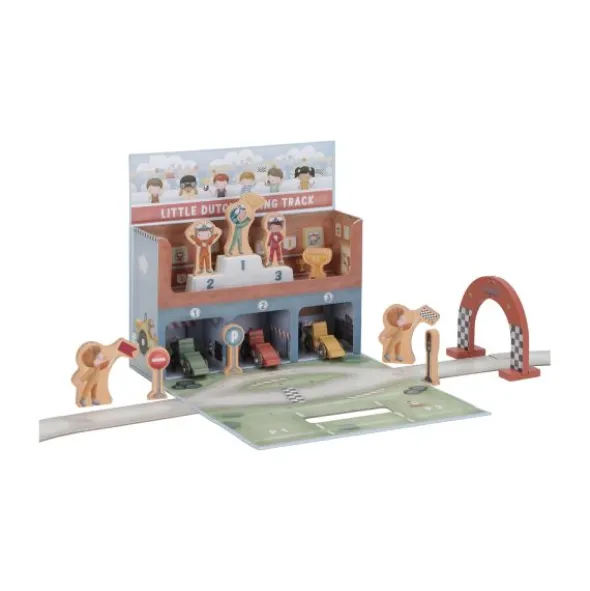 Little Dutch Speelkoffer Racebaan - Hout