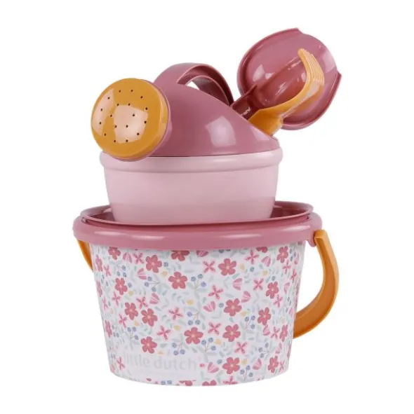 Little Dutch Strandset - Pink Flowers - 5-delig