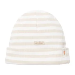 Little Dutch Stripe Babymuts - Mt. 62/74 – Zand/Wit