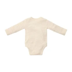 Little Dutch Stripe Lange Mouw Overslag Romper - Maat 44 - Soft Beige