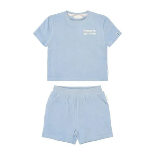 Little Dutch T-shirt en Short - Ocean World Blue - Maat 62/68