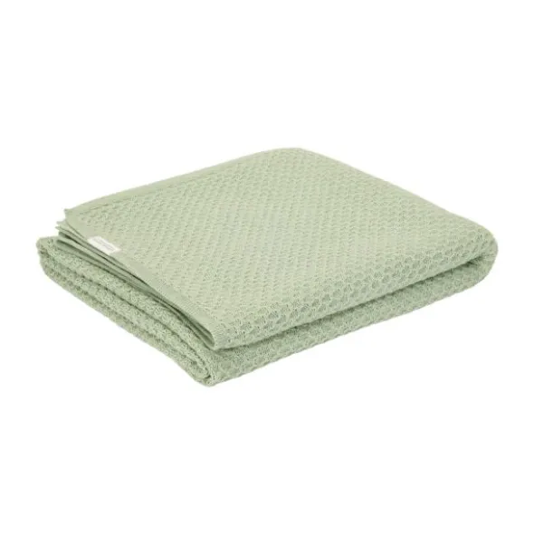 Little Dutch Wiegdeken Gebreid Pure - 70 x 100 cm - Sage | Babypark