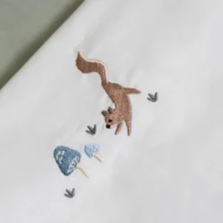 Little Dutch Wieglaken Geborduurd Paddenstoelen - 70 x 100 cm | Babypark