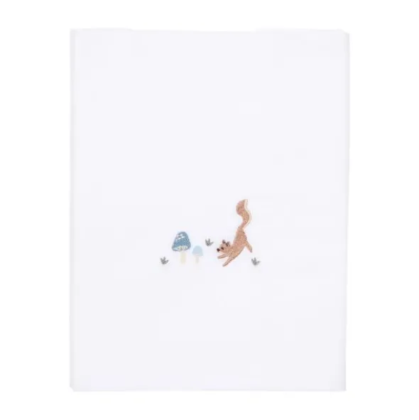 Little Dutch Wieglaken Geborduurd Paddenstoelen - 70 x 100 cm | Babypark