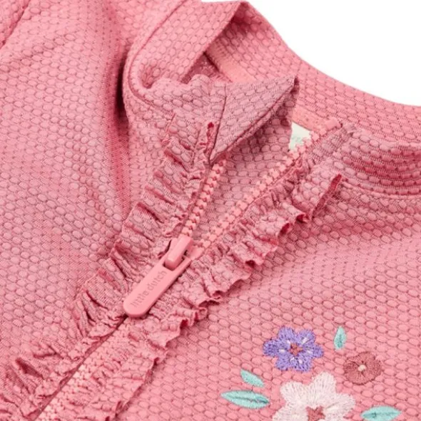 Little Dutch Zwempak Korte Mouwen - Dreamy Pink Sparkle - Maat 62/68