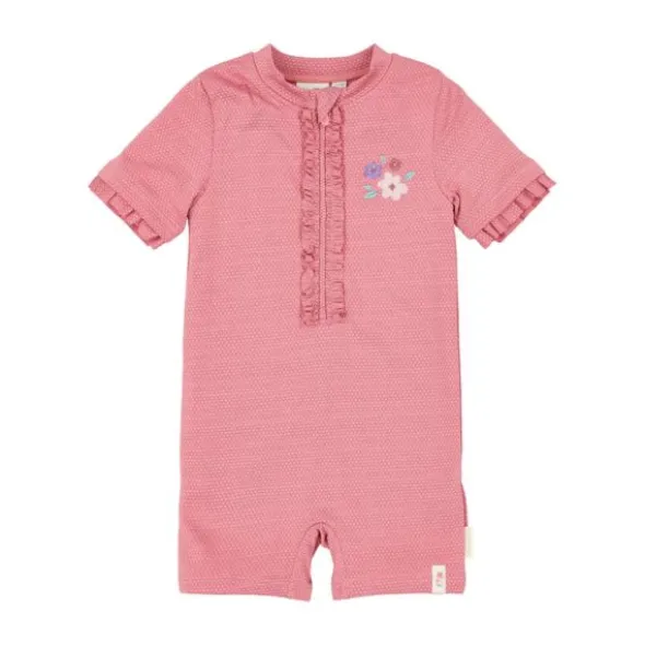 Little Dutch Zwempak Korte Mouwen - Dreamy Pink Sparkle - Maat 62/68