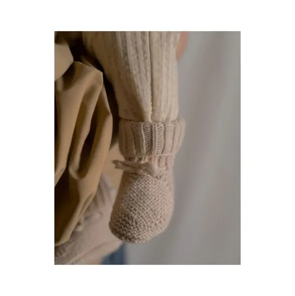 Lodger Knit Slofjes - 0-6 mnd - Birch