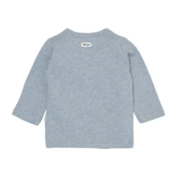 Lodger Melange Overslag Shirt - Maat 56 - Blue Fogg