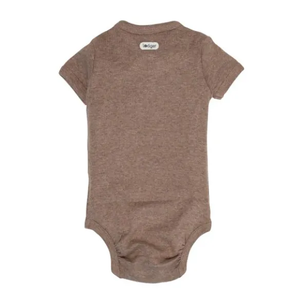 Lodger Melange Romper Korte Mouw - Maat 68 - Buffalo