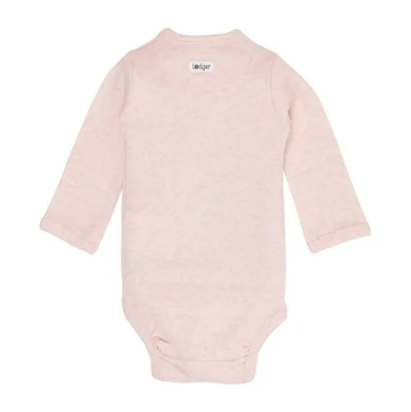 Lodger Melange Romper Lange Mouw - Maat 68 - Tan