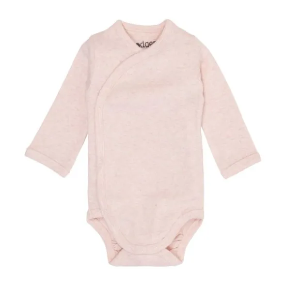 Lodger Melange Romper Lange Mouw - Maat 68 - Tan