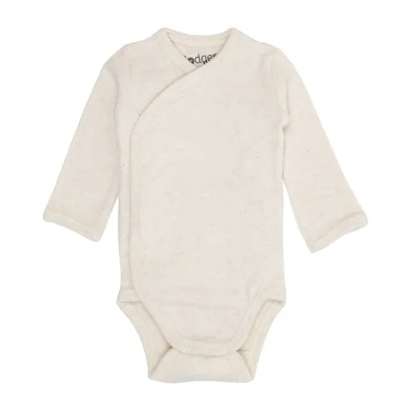 Lodger Melange Romper Lange Mouw - Maat 68 - Birch