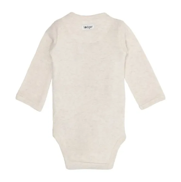 Lodger Melange Romper Lange Mouw - Maat 68 - Birch