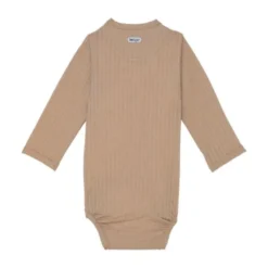 Lodger Seersucker Overslagromper - Lange Mouw - Mt. 68 - Beige