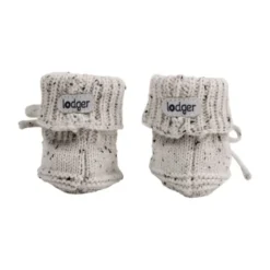 Lodger Slofjes Gebreid Met Kabel - 0-6mnd - Ground