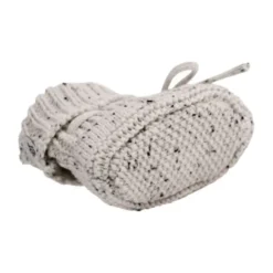 Lodger Slofjes Gebreid Met Kabel - 0-6mnd - Ground