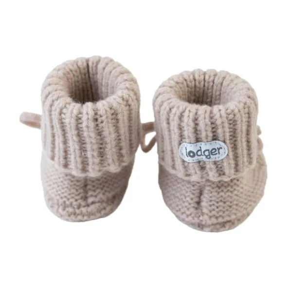 Lodger Slofjes - Merinowol - 0-6 mnd - Beige