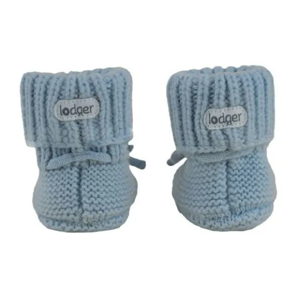 Lodger Slofjes - Merino Wool - Blue Fogg - 6-12M