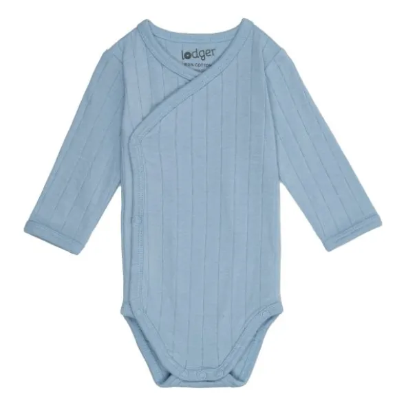 Lodger Solid Overslagromper Lange Mouw - Mt. 62 - Blue Fogg