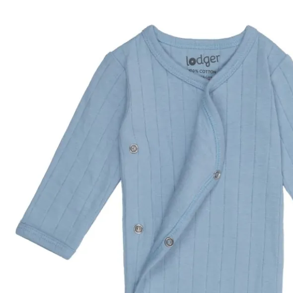 Lodger Solid Overslagromper Lange Mouw - Mt. 62 - Blue Fogg