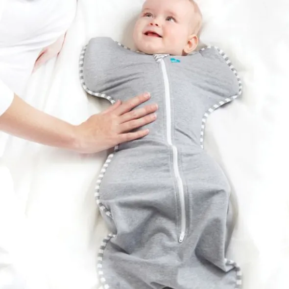 Love To Dream Swaddle Up Inbakerslaapzak - Fase 1 - 3-6 Mnd - Grijs