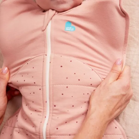 Love To Dream SwaddleUp™ 2.5 TOG - Fase 1 - Maat S - Rose Pebble