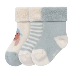 Lässig Badstof Sokken GOTS 3 pcs - Duck - Maat 12‑14