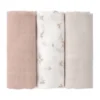 Lässig Swaddle & Burp Doeken - Miracle Of Nature Leaves - 3 Stuks - 80 x 80 cm