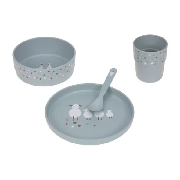 Lässig Tiny Farmer Sheep / Goose Dinerset Blue