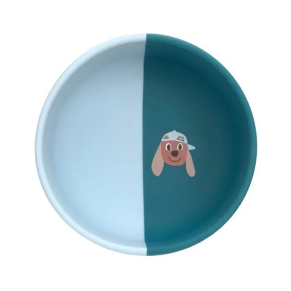 Lässig Tiny Team Dog Kommetje - Siliconen - Blauw