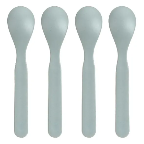 Lässig Tiny Team Dog Lepels - 4 Stuks - PP/Cellulose - Blauw
