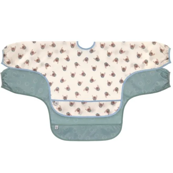 Lässig Tiny Team Dog Slab Met Mouwen - 2 Stuks - Groen/Blauw