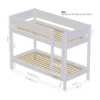 Manis-h FRIGG Stapelbed Combinatie Met Lattenbodem - 90 x 200 cm