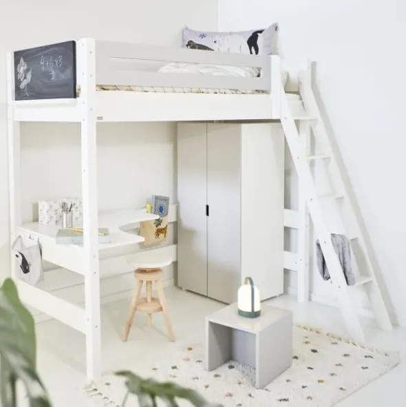 Manis-h GRETE Combi Hoogslaper Met Schuine Ladder - 90 x 200 cm