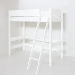 Manis-h GRETE Combi Hoogslaper Met Schuine Ladder - 90 x 200 cm